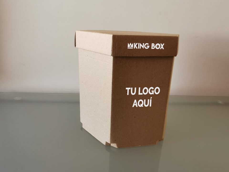 100 Cajas hexagonales medianas con tapa - Con impresión
