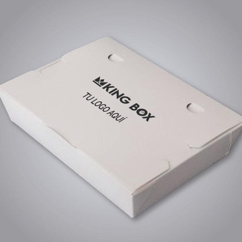 Caja blanca Champak mediana con impresión