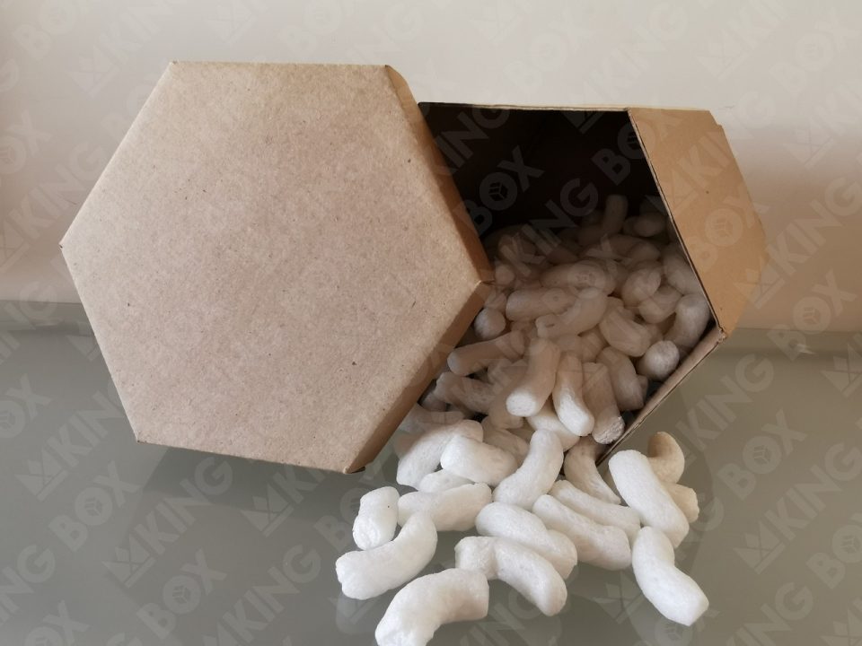 100 Cajas hexagonales grandes con tapa - Con impresión - Imagen 2