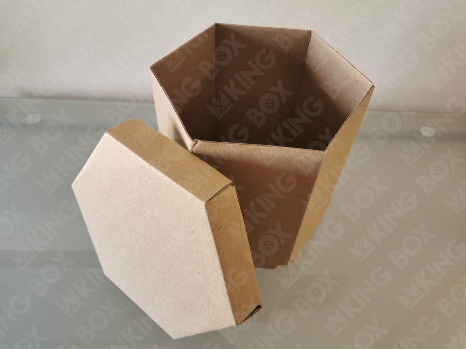 100 Cajas hexagonales medianas con tapa - Con impresión - Imagen 2